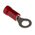 RS PRO Insulated Ring Terminal, M4 Stud Size, 0.5mm² to 1.5mm² Wire Size, Red