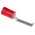 RS PRO Hooked Insulated Crimp Blade Terminal 17.1mm Blade Length, 0.5mm² to 1.5mm², 22AWG to 16AWG, Red