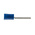 RS PRO Insulated Crimp Blade Terminal 18.1mm Blade Length, 1.5mm² to 2.5mm², 16AWG to 14AWG, Blue