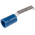 RS PRO Hooked Insulated Crimp Blade Terminal 17.6mm Blade Length, 1.5mm² to 2.5mm², 16AWG to 14AWG, Blue