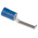 RS PRO Hooked Insulated Crimp Blade Terminal 17.6mm Blade Length, 1.5mm² to 2.5mm², 16AWG to 14AWG, Blue
