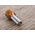 RS PRO Insulated Crimp Bootlace Ferrule, 12mm Pin Length, 4.9mm Pin Diameter, 10mm² Wire Size, Brown