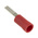 RS PRO Insulated Crimp Blade Terminal 10mm Blade Length, 0.5mm² to 1.5mm², 22AWG to 16AWG, Red