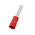 RS PRO Insulated Crimp Blade Terminal 14mm Blade Length, 0.5mm² to 1.5mm², 22AWG to 16AWG, Red