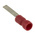 RS PRO Insulated Crimp Blade Terminal 14mm Blade Length, 0.5mm² to 1.5mm², 22AWG to 16AWG, Red