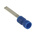 RS PRO Insulated Crimp Blade Terminal 18mm Blade Length, 1.5mm² to 2.5mm², 16AWG to 14AWG, Blue
