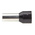 RS PRO Insulated Crimp Bootlace Ferrule, 16mm Pin Length, 7.9mm Pin Diameter, 25mm² Wire Size, Black