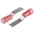 RS PRO Hooked Insulated Crimp Blade Terminal 17.4mm Blade Length, 0.5mm² to 1.5mm², 22AWG to 16AWG, Red