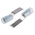 RS PRO Hooked Insulated Crimp Blade Terminal 17.4mm Blade Length, 1.5mm² to 2.5mm², 16AWG to 14AWG, Blue