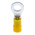 RS PRO Insulated Ring Terminal, M6 Stud Size, 4mm² to 6mm² Wire Size, Yellow