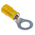 RS PRO Insulated Ring Terminal, M6 Stud Size, 4mm² to 6mm² Wire Size, Yellow