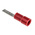 RS PRO Insulated Crimp Blade Terminal 11mm Blade Length, 0.5mm² to 1.5mm², 22AWG to 16AWG, Red