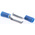 RS PRO Hooked Insulated Crimp Blade Terminal 16.8mm Blade Length, 1.5mm² to 2.5mm², 16AWG to 14AWG, Blue