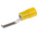 Phoenix Contact Hooked, C-BCI 6/2.8 Insulated Crimp Blade Terminal 18mm Blade Length, 4mm² to 6mm², Yellow