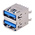 Molex Straight, Through Hole, Socket Type A 3.0 USB Connector