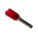 Weidmuller Insulated Crimp Bootlace Ferrule, 8mm Pin Length, 1.4mm Pin Diameter, 1mm² Wire Size, Red
