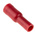 RS PRO Insulated Female Crimp Bullet Connector, 0.5mm² to 1.5mm², 22AWG to 16AWG, 4mm Bullet diameter, Red