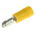 RS PRO Insulated Male Crimp Bullet Connector, 2.5mm² to 6mm², 12AWG to 10AWG, 5mm Bullet diameter, Yellow