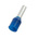 RS PRO Insulated Crimp Bootlace Ferrule, 12mm Pin Length, 2.5mm Pin Diameter, 2.5mm² Wire Size, Blue