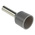 RS PRO Insulated Crimp Bootlace Ferrule, 10mm Pin Length, 3.3mm Pin Diameter, 4mm² Wire Size, Grey