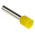 RS PRO Insulated Crimp Bootlace Ferrule, 18mm Pin Length, 3.9mm Pin Diameter, 6mm² Wire Size, Yellow