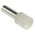 RS PRO Insulated Crimp Bootlace Ferrule, 12mm Pin Length, 4.9mm Pin Diameter, 10mm² Wire Size, Ivory