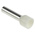RS PRO Insulated Crimp Bootlace Ferrule, 18mm Pin Length, 4.9mm Pin Diameter, 10mm² Wire Size, Ivory