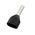 RS PRO Insulated Crimp Bootlace Ferrule, 12mm Pin Length, 2.6mm Pin Diameter, 2 x 1.5mm² Wire Size, Black