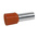 Legrand, Starfix Insulated Crimp Bootlace Ferrule, 12mm Pin Length, 4.9mm Pin Diameter, 10mm² Wire Size, Brown