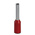 Phoenix Contact Insulated Crimp Bootlace Ferrule, 8mm Pin Length, 1.5mm Pin Diameter, Red
