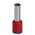 Phoenix Contact Insulated Crimp Bootlace Ferrule, 12mm Pin Length, 4.6mm Pin Diameter, Red