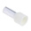 RS PRO Insulated Bootlace Ferrule, 12mm Pin Length, 6.2mm Pin Diameter, 16mm² Wire Size, Off-White