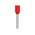 TE Connectivity, 1-966067 Insulated Ferrule, 10mm Pin Length, 1.40mm Pin Diameter, Red