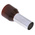 RS PRO Insulated Crimp Bootlace Ferrule, 16mm Pin Length, 7.9mm Pin Diameter, 25mm² Wire Size, Brown