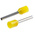 RS PRO Insulated Crimp Bootlace Ferrule, 12mm Pin Length, 1.7mm Pin Diameter, 1mm² Wire Size, Yellow