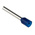 RS PRO Insulated Crimp Bootlace Ferrule, 18mm Pin Length, 2.6mm Pin Diameter, 2.5mm² Wire Size, Blue
