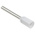 Weidmuller Insulated Crimp Bootlace Ferrule, 10mm Pin Length, 1mm Pin Diameter, 0.5mm² Wire Size, White