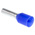 Weidmuller Insulated Crimp Bootlace Ferrule, 8mm Pin Length, 2.2mm Pin Diameter, 2.5mm² Wire Size, Blue