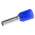 Weidmuller Insulated Crimp Bootlace Ferrule, 8mm Pin Length, 2.2mm Pin Diameter, 2.5mm² Wire Size, Blue