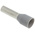 Weidmuller Insulated Crimp Bootlace Ferrule, 10mm Pin Length, 2.8mm Pin Diameter, 4mm² Wire Size, Grey