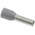 Weidmuller Insulated Crimp Bootlace Ferrule, 10mm Pin Length, 2.8mm Pin Diameter, 4mm² Wire Size, Grey