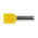 RS PRO Insulated Crimp Bootlace Ferrule, 12mm Pin Length, 3.5mm Pin Diameter, 6mm² Wire Size, Yellow