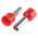 RS PRO Insulated Crimp Bootlace Ferrule, 12mm Pin Length, 4.5mm Pin Diameter, 10mm² Wire Size, Red