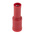 RS PRO Insulated Female Crimp Bullet Connector, 0.5mm² to 1.5mm², 22AWG to 16AWG, 4mm Bullet diameter, Red