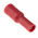 RS PRO Insulated Female Crimp Bullet Connector, 0.5mm² to 1.5mm², 22AWG to 16AWG, 4mm Bullet diameter, Red