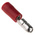 RS PRO Insulated Male Crimp Bullet Connector, 0.5mm² to 1.5mm², 22AWG to 16AWG, 4mm Bullet diameter, Red