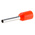 JST, GTR Insulated Crimp Bootlace Ferrule, 8mm Pin Length, 1mm Pin Diameter, 0.5mm² Wire Size, Orange