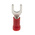 RS PRO Insulated Crimp Spade Connector, 0.5mm² to 1.5mm², 22AWG to 16AWG, M4 Stud Size Vinyl, Red
