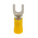 RS PRO Insulated Crimp Spade Connector, 2.5mm² to 6mm², 12AWG to 10AWG, M5 Stud Size Vinyl, Yellow