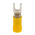 RS PRO Insulated Crimp Spade Connector, 2.5mm² to 6mm², 12AWG to 10AWG, M4 Stud Size Vinyl, Yellow